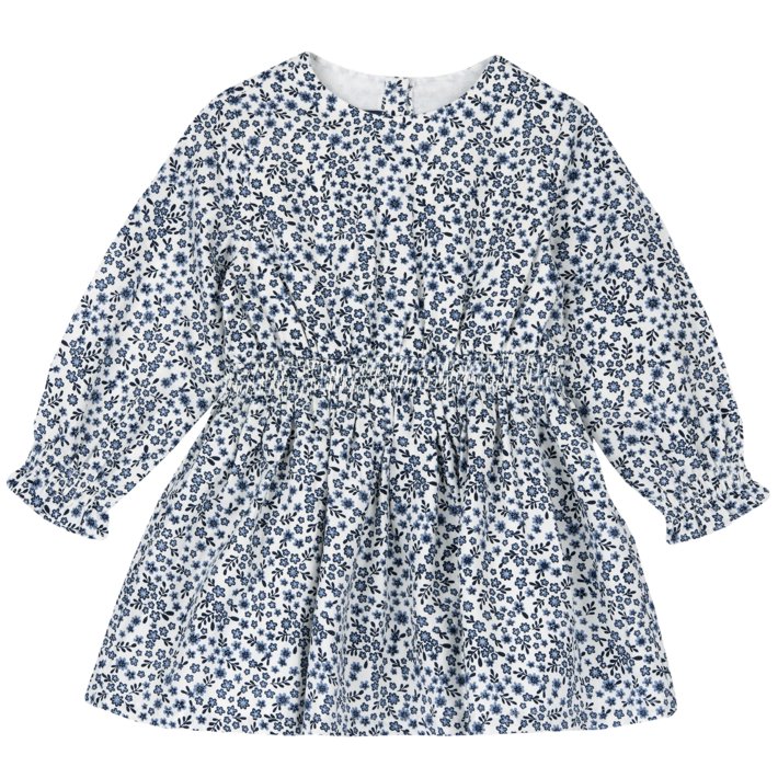 Vestido com padrão de flores