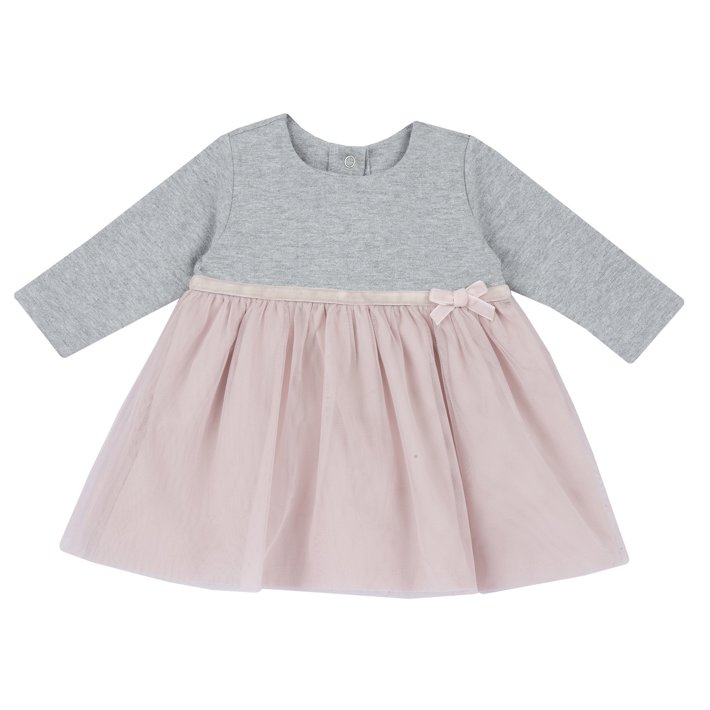 Vestido com saia de tule