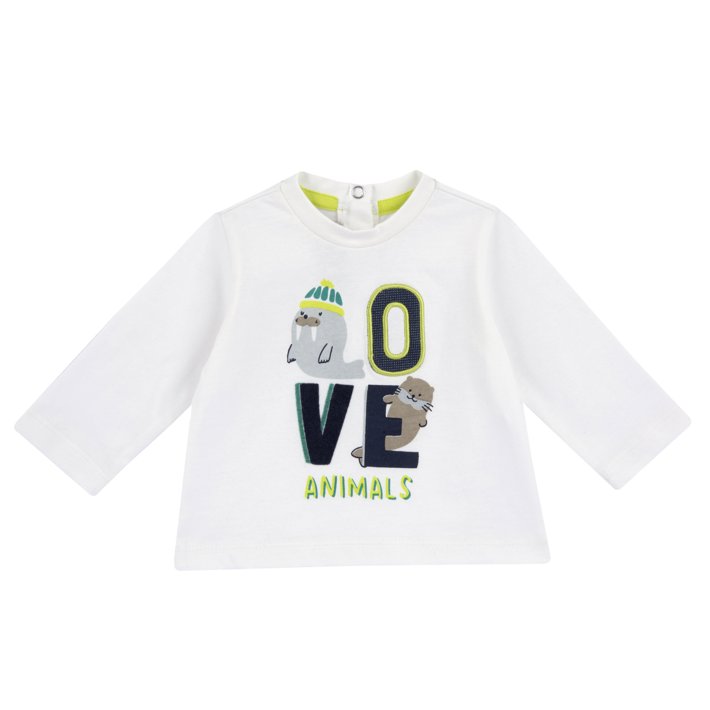 T-shirt manga comprida