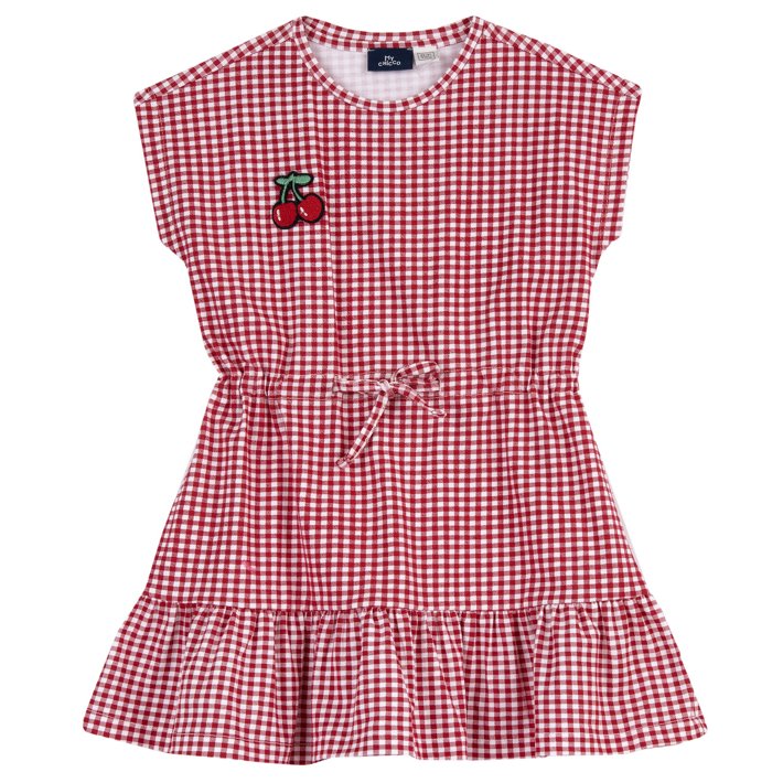 Vestido de manga curta