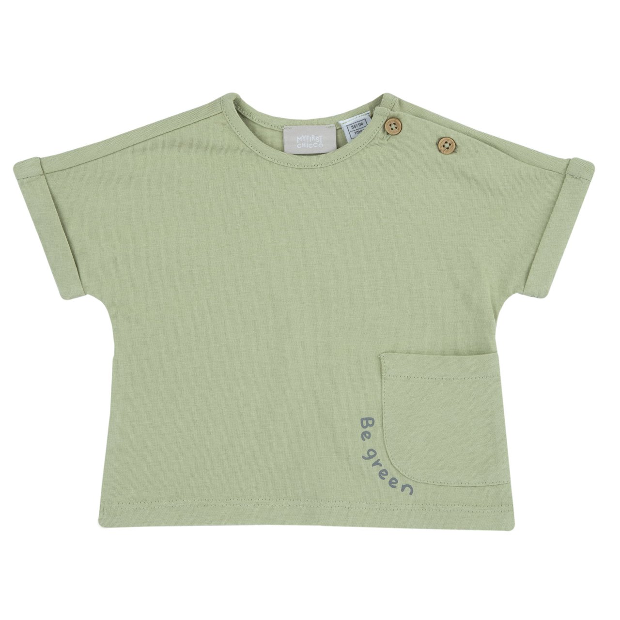 T-shirt met korte mouwen en effen kleur Chicco - 0