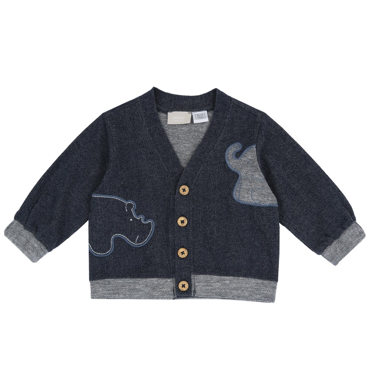 Cardigan van molton, met knopen Chicco - 0