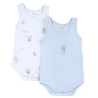 Erkek Bebek Kolsuz 2'li Body Seti