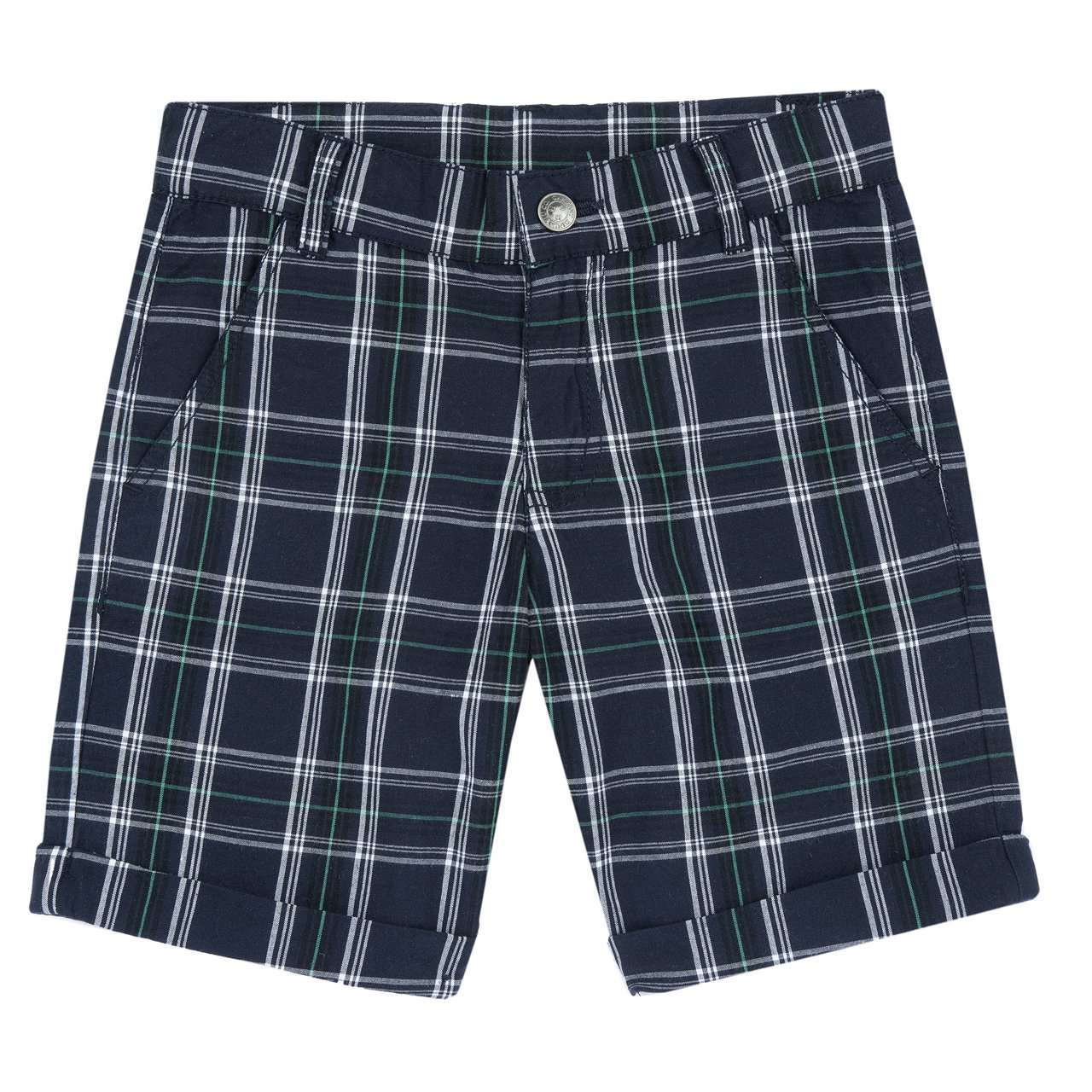 Chicco Pantaloncini Bimba In Flanella - Shorts Con Stampa Check Rosso, Vita Elastica E Taglio Classico - Foto 10