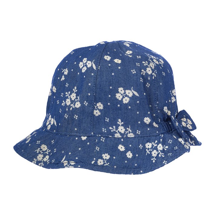 Cappello denim con fiocco