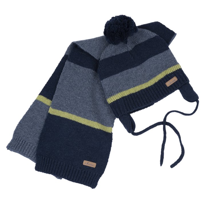 Conjunto de gorro e cachecol