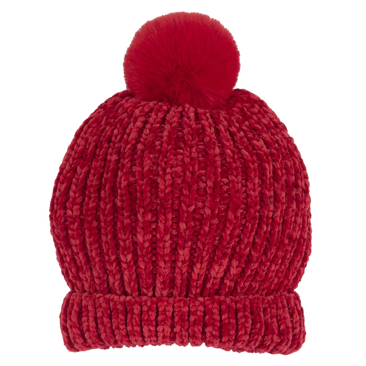 Bonnet en chenille rouge Chicco - 0