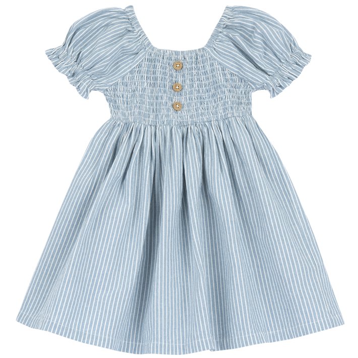 Vestido às riscas