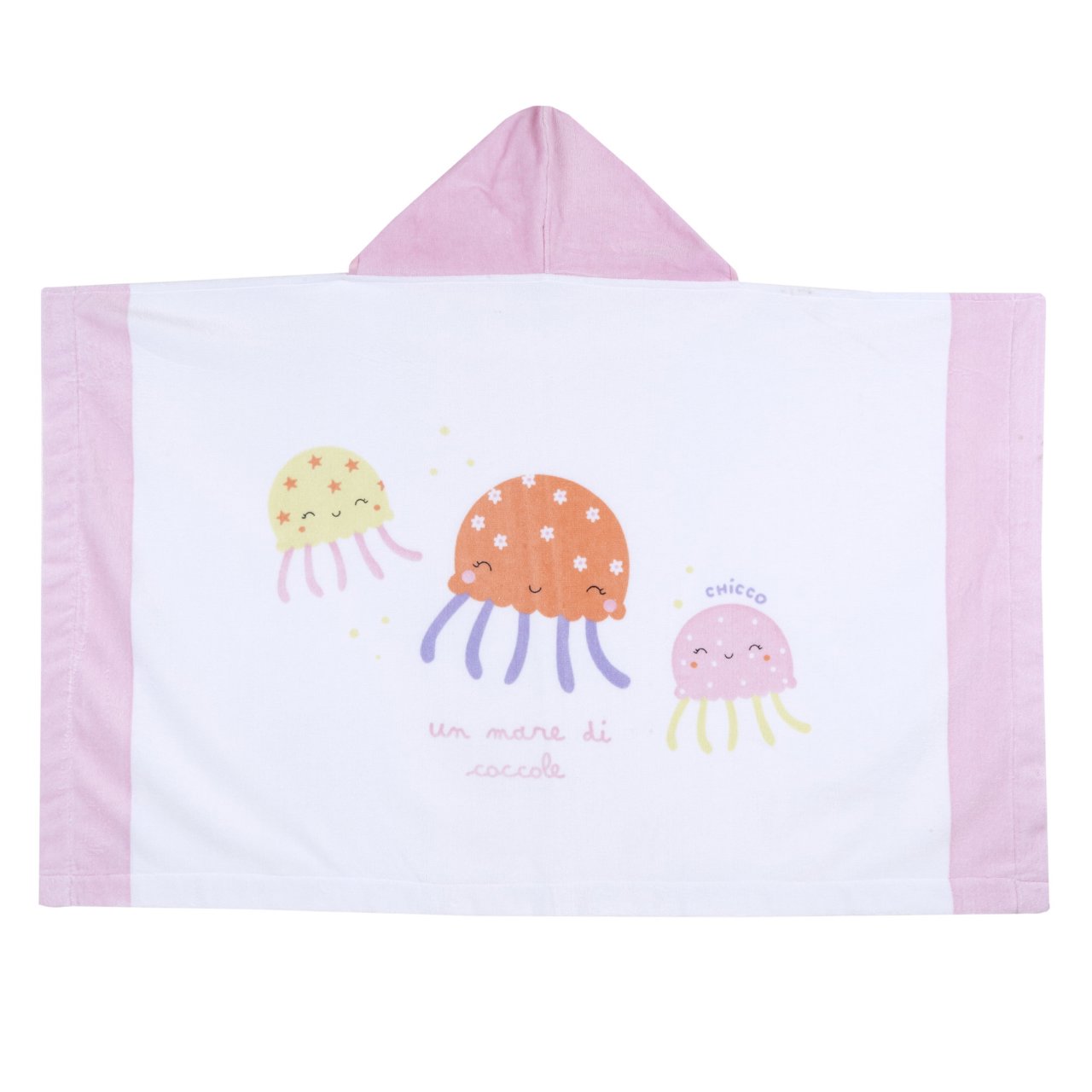 Serviette en coton éponge avec capuche Chicco - 0