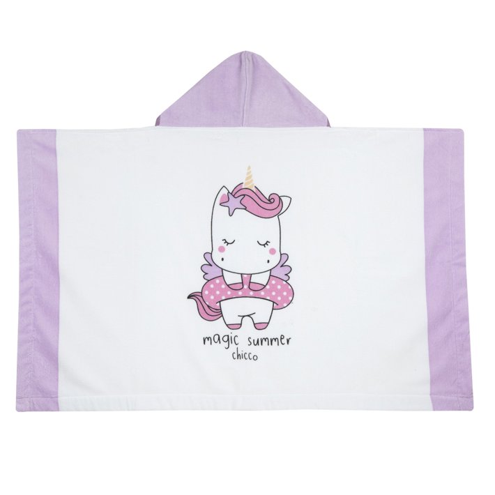 Serviette en coton éponge avec capuche