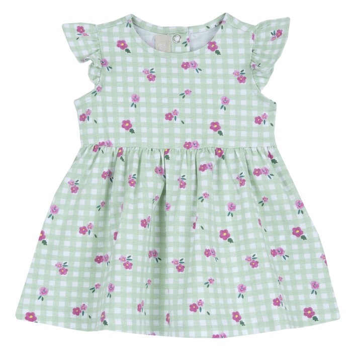 Vestido de manga curta