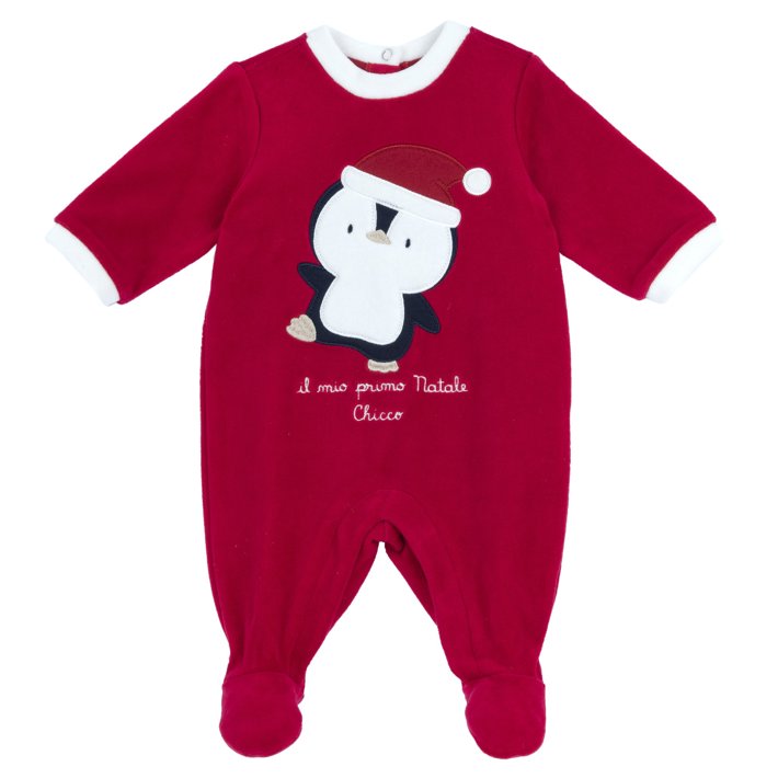 Babygrow Natal com abertura na perna