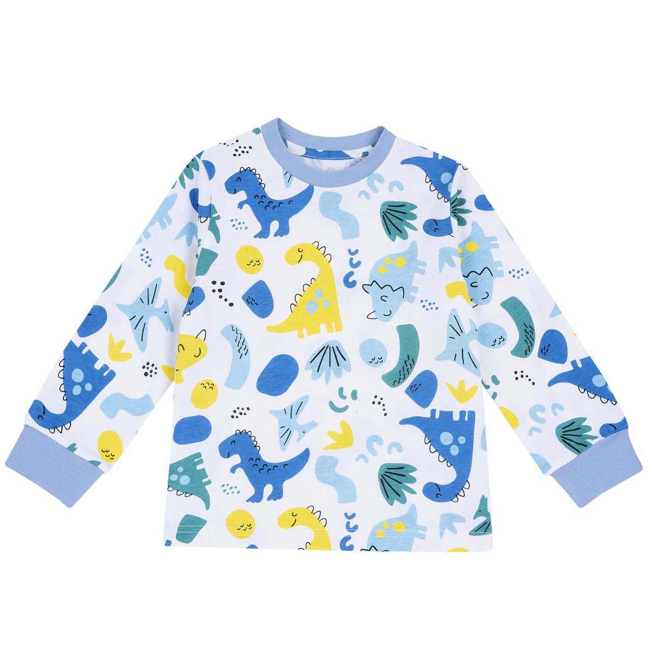 Pyjamashirt met dinosaurusfantasie en lange mouwen Chicco - 0