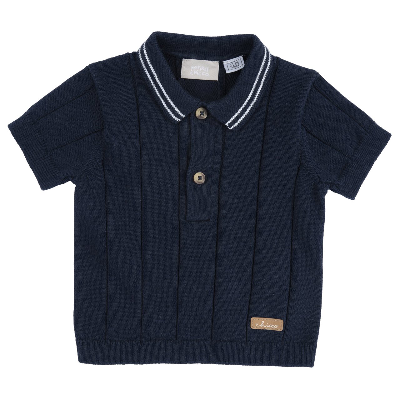 Gebreid poloshirt met korte mouwen Chicco - 0