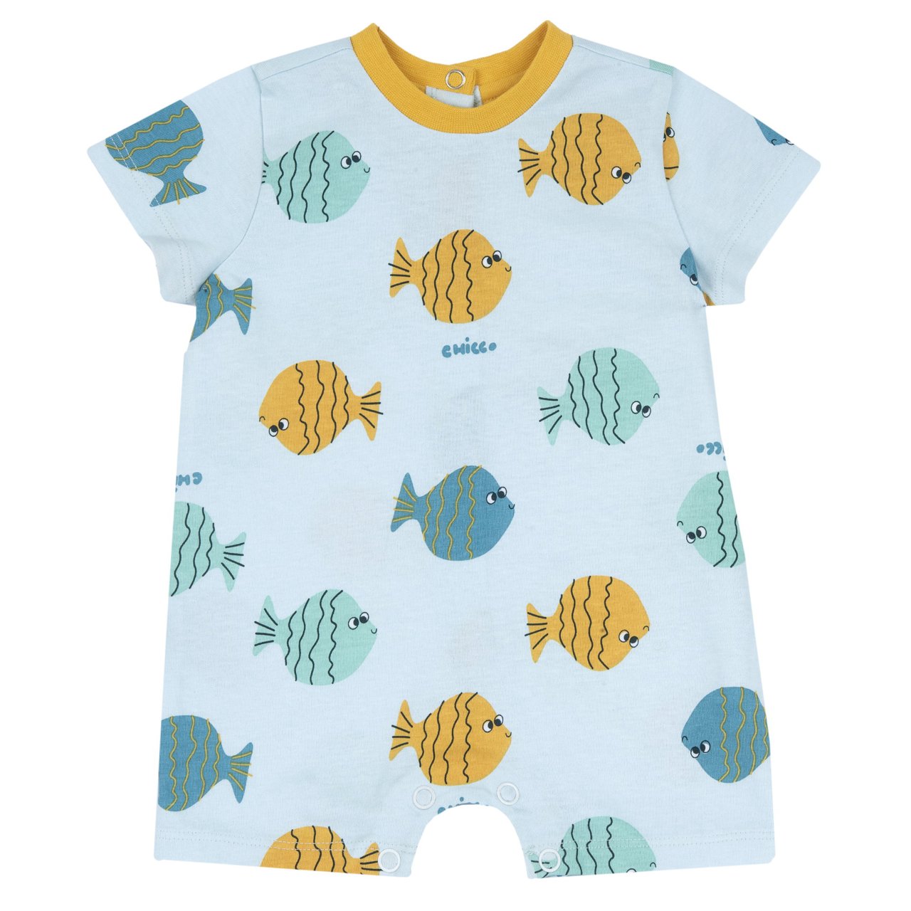 Robe Chicco Manches Courtes Pour Fille - Coton Doux Et Lavable - Vêtement Bébé Confortable