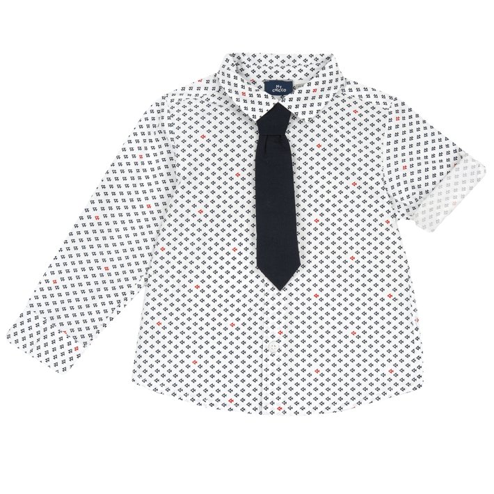 Camicia manica lunga con cravatta