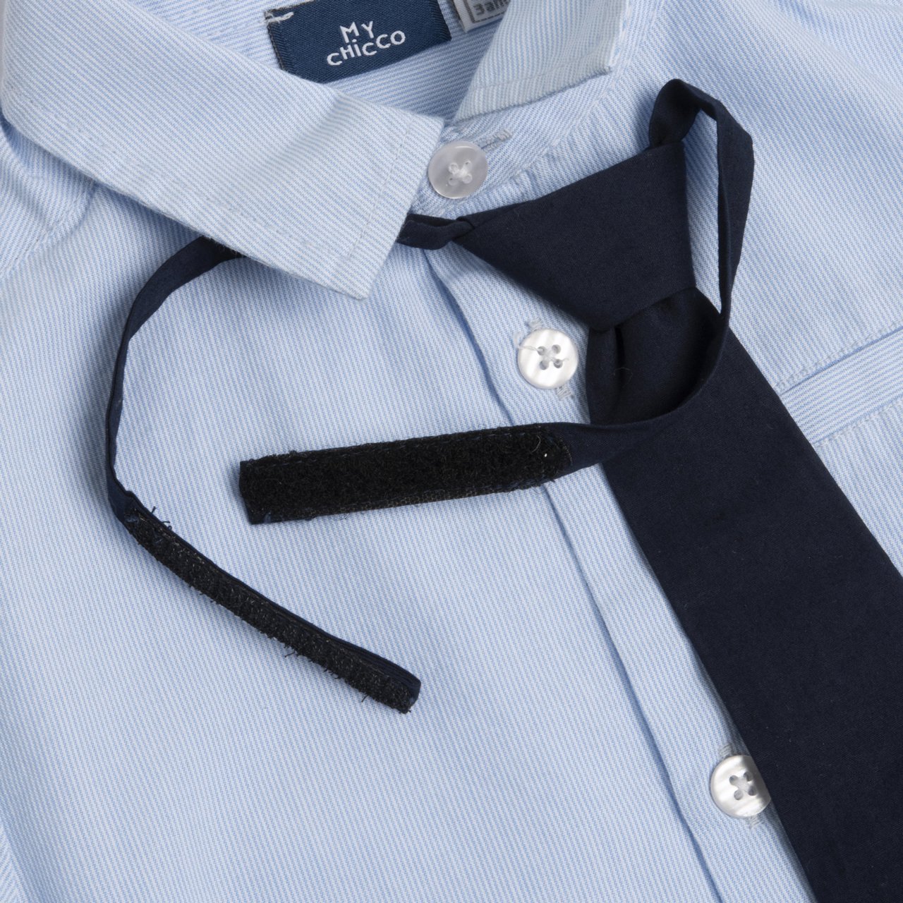 Camicia manica lunga con cravatta null - 2