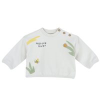 Erkek Bebek Desenli Uzun Kollu Sweatshirt