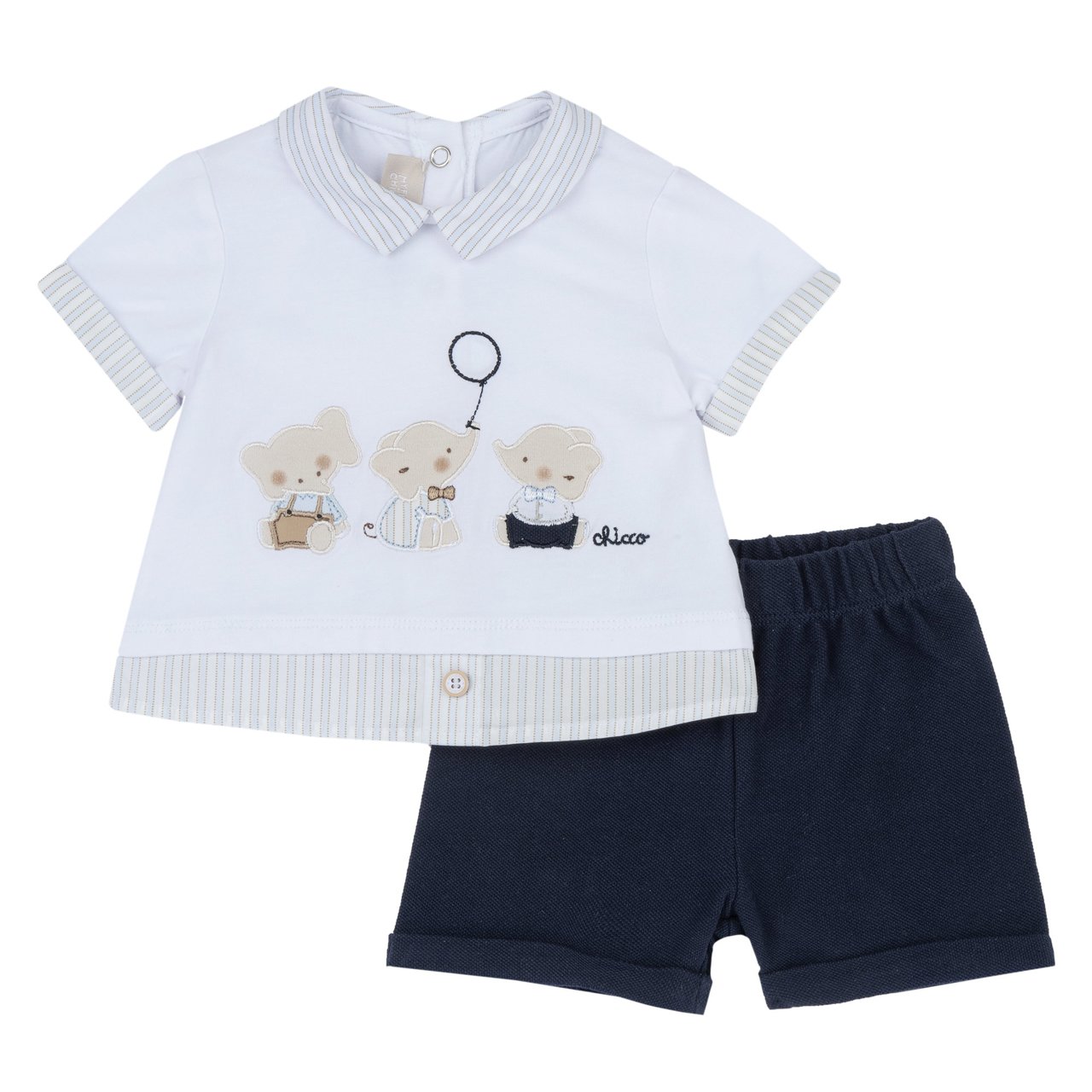 Set met polo met korte mouwen en korte broek  Chicco - 0