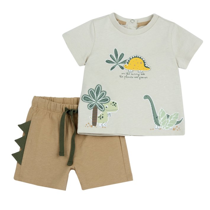 Conjunto de t-shirt e calções