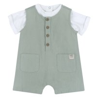 Erkek Bebek Kısa Tulum ve Tişört Takımı