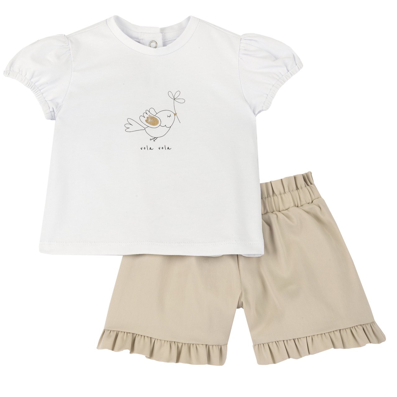 Conjunto de t-shirt e calções Chicco - 0