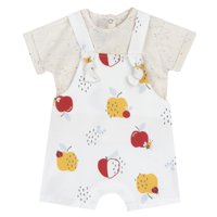 Unisex Kısa Kollu Tişört ve Tulum Takımı