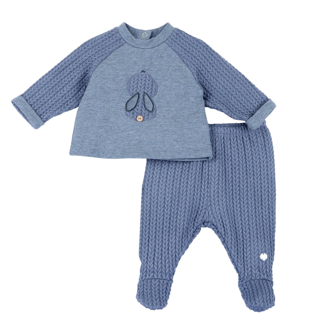 Completo maglia e pantaloni con piedini Chicco - 0