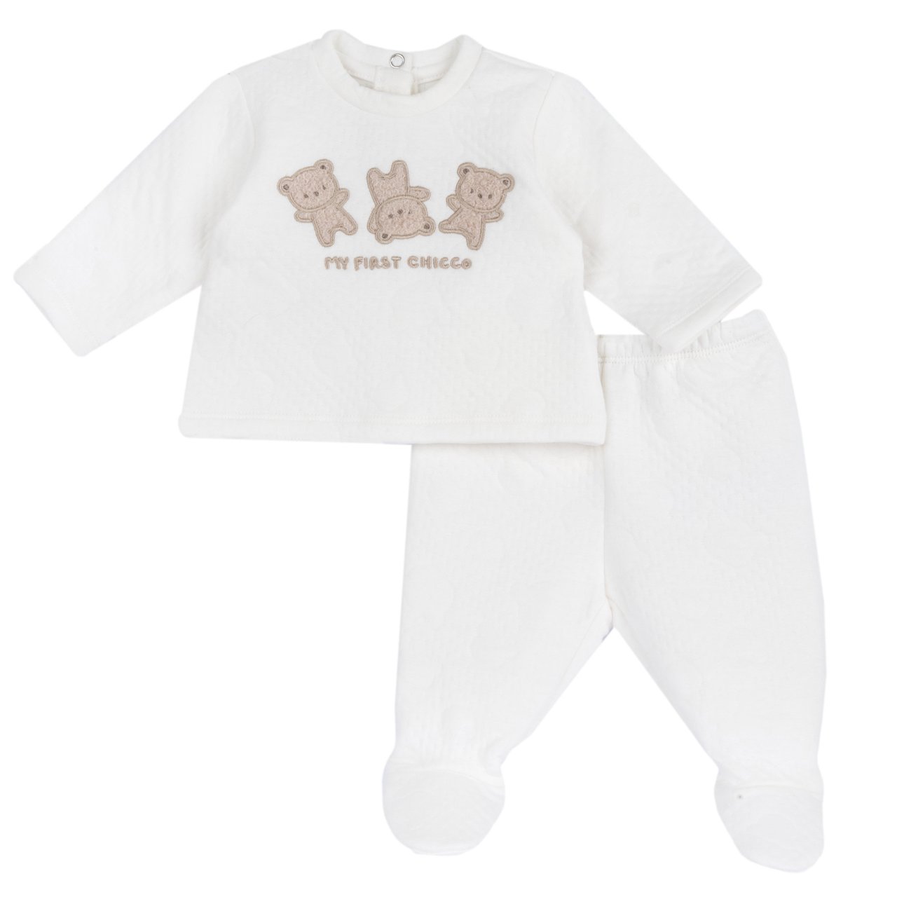 Completo maglia e pantaloni con piedini Chicco - 0