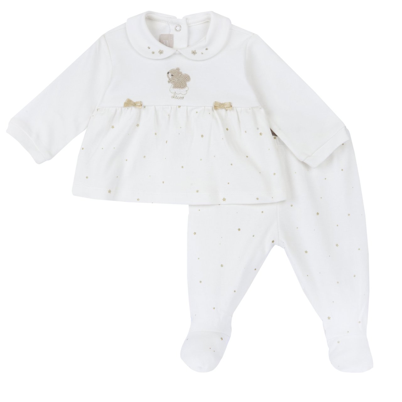 Ensemble pull et pantalon avec petits pieds Chicco - 0