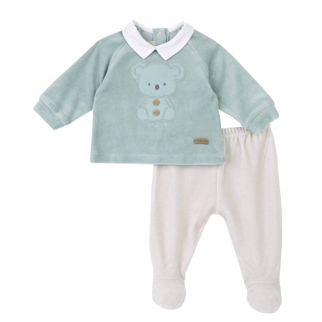 Completo maglia e pantaloni con piedini Chicco - 0