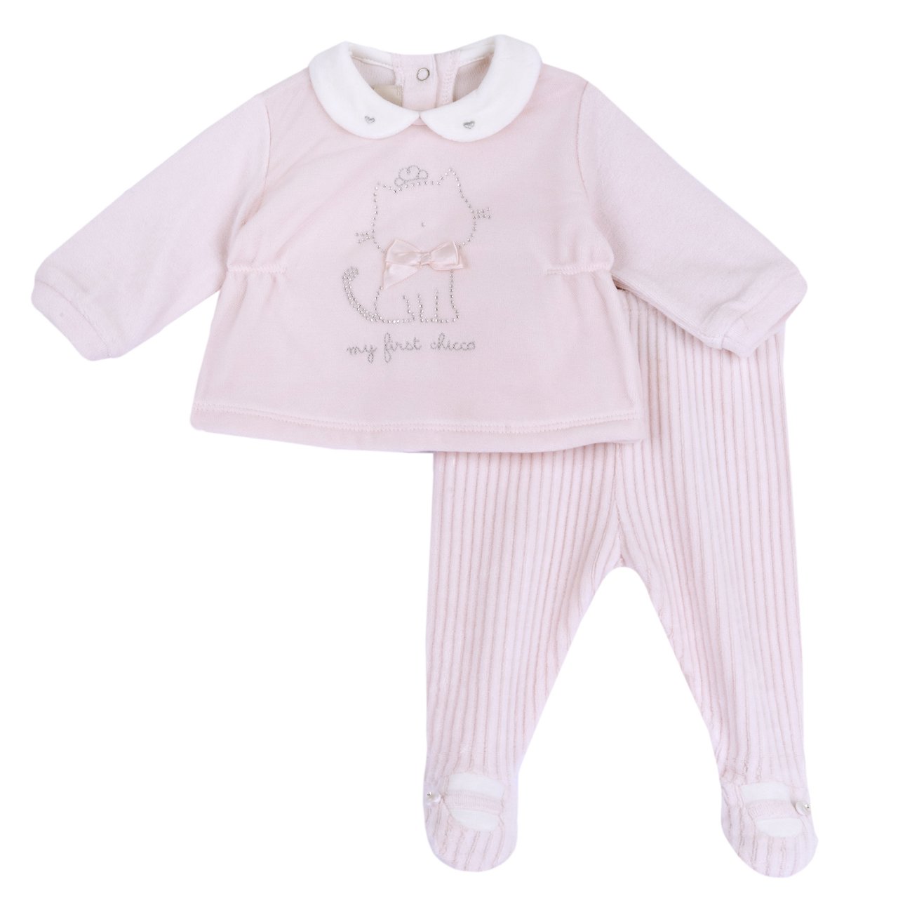 Ensemble pull et pantalon avec petits pieds Chicco - 0