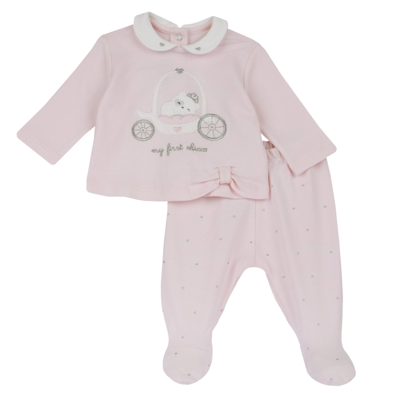 Ensemble pull et pantalon avec petits pieds Chicco - 0