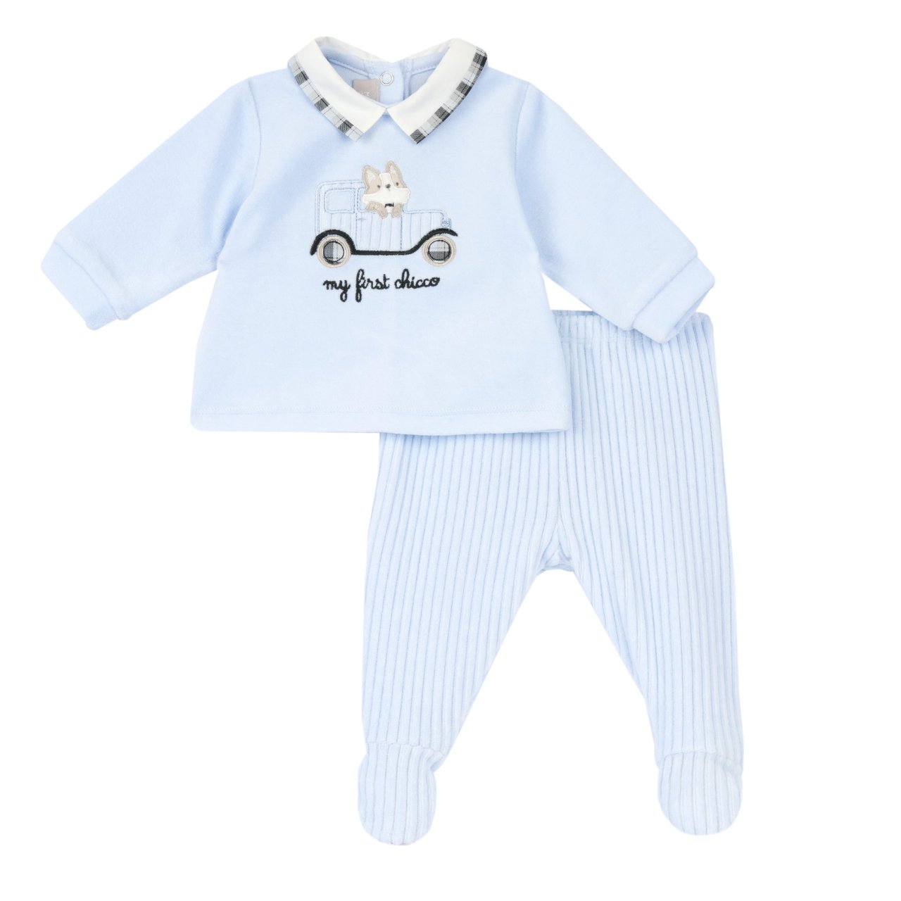 Ensemble pull et pantalon avec petits pieds Chicco - 0