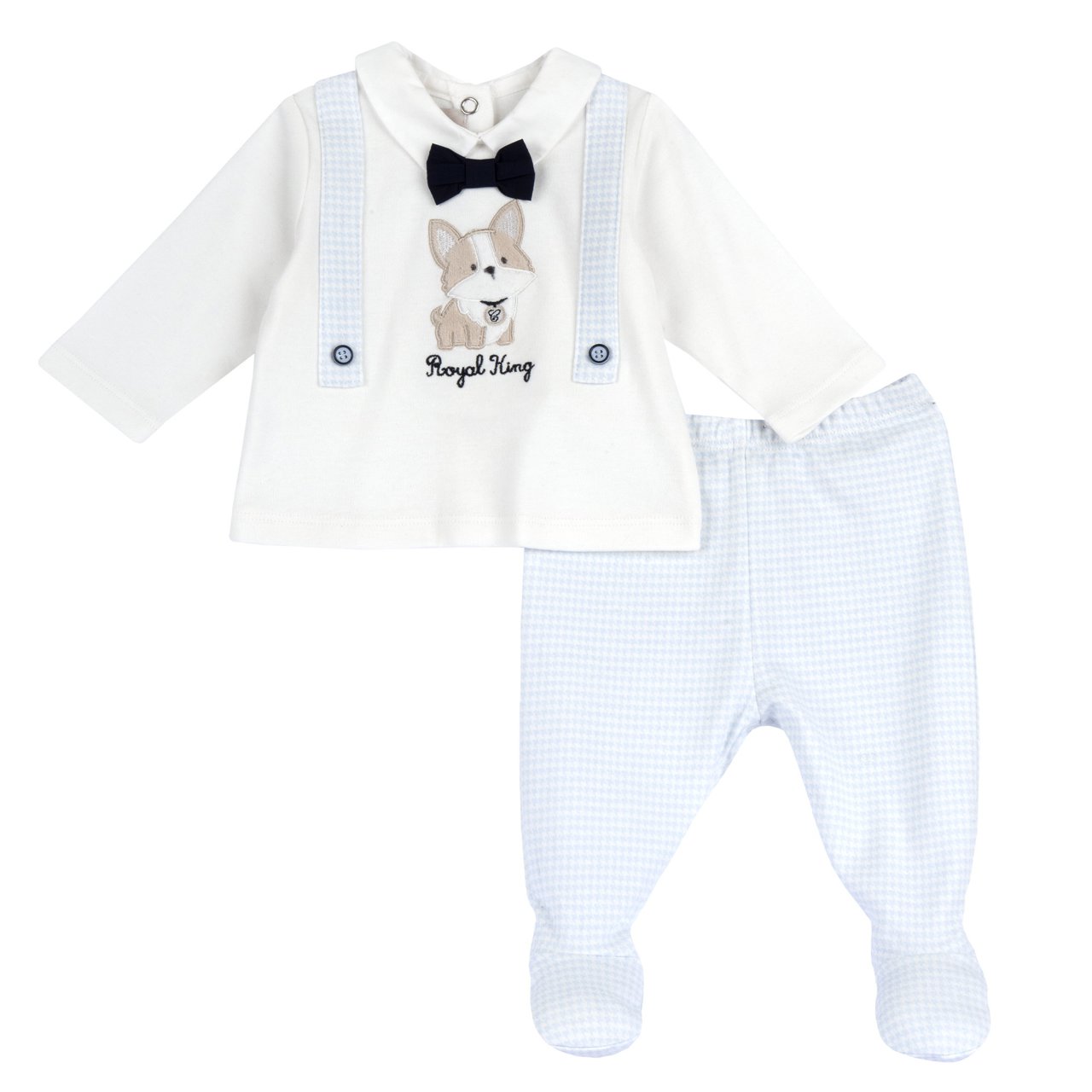 Set met trui en broek met voetjes Chicco - 0