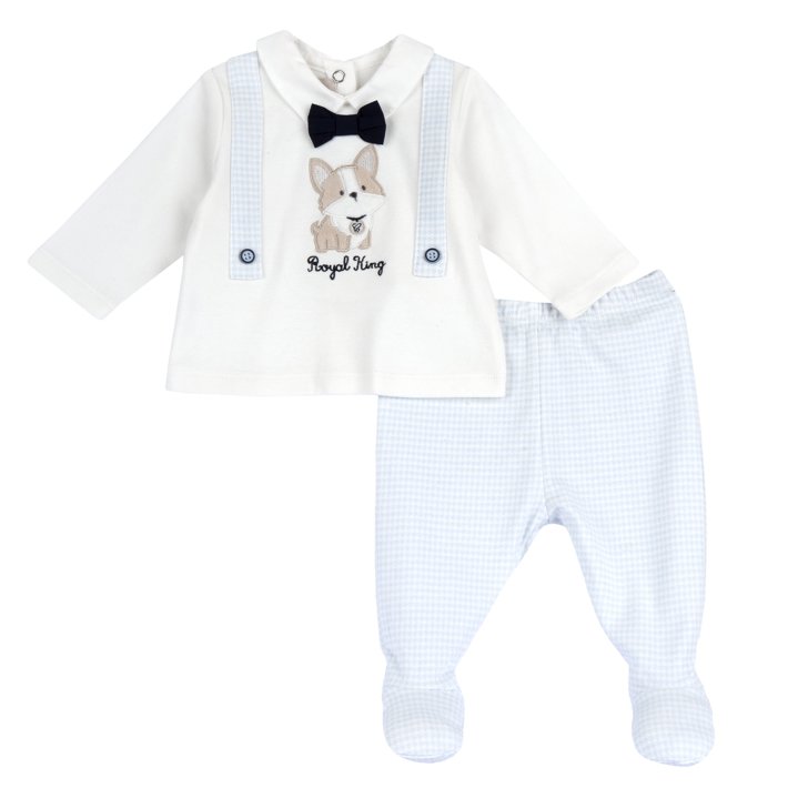 Ensemble pull et pantalon avec petits pieds