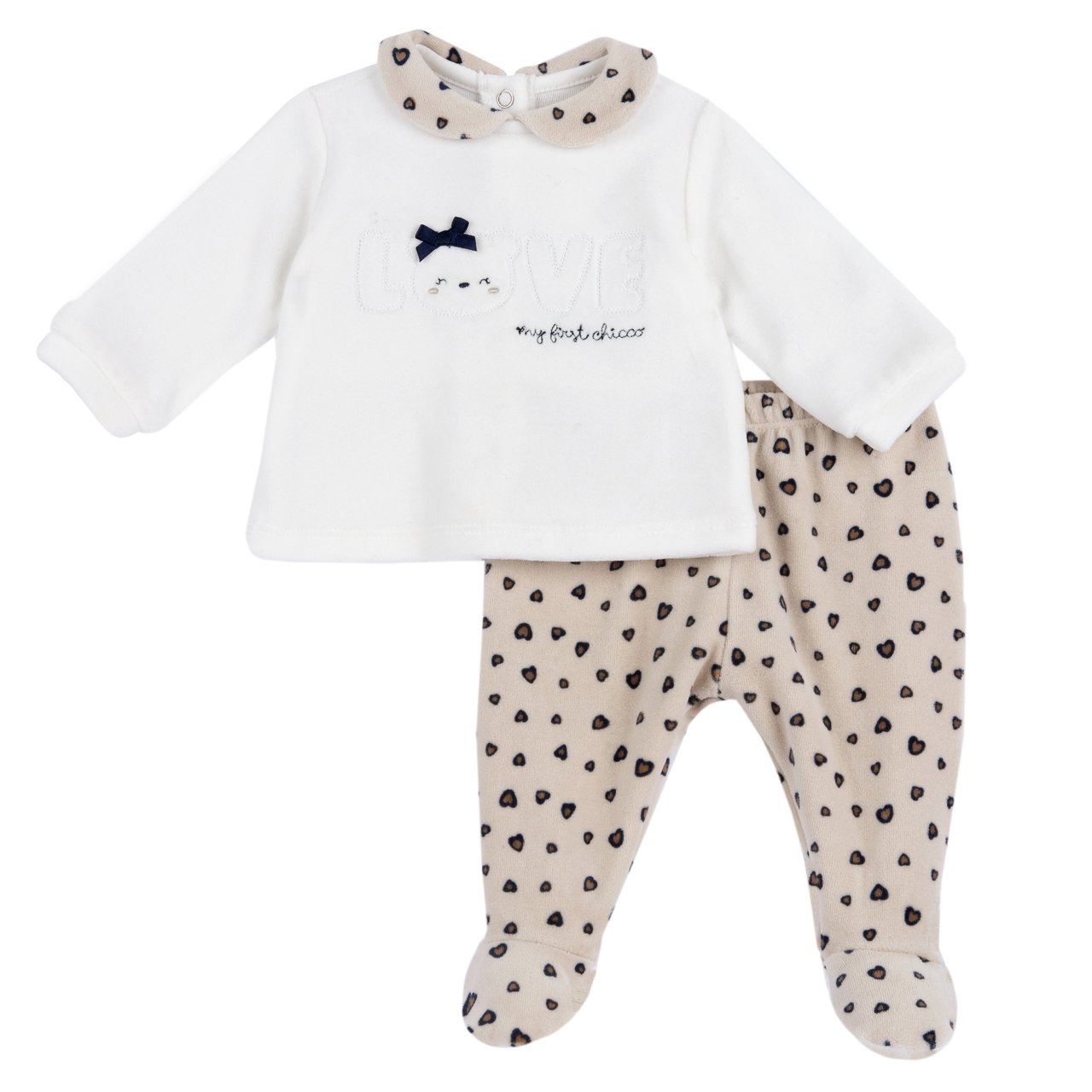 Ensemble pull et pantalon avec petits pieds Chicco - 0