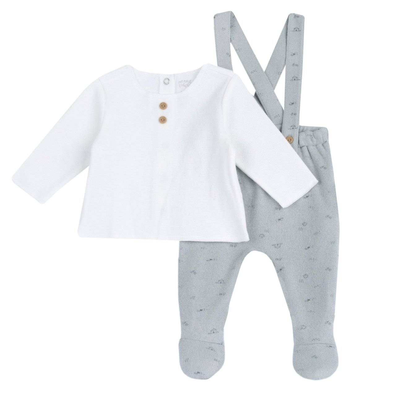 Ensemble pull et pantalon avec petits pieds Chicco - 0