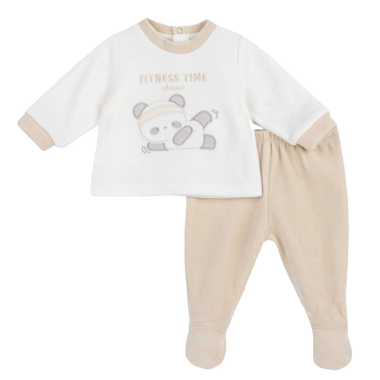 Set met trui en broek met voetjes Chicco - 0