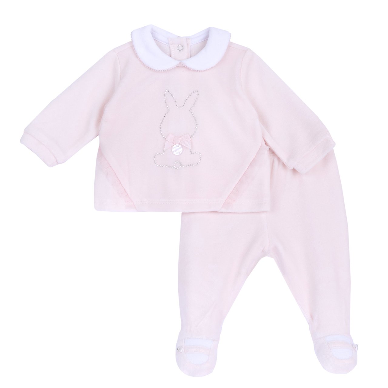 Completo maglia e pantaloni con piedini Chicco - 0