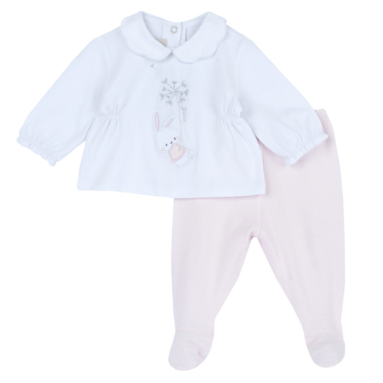 Completo maglia e pantaloni con piedini Chicco - 0