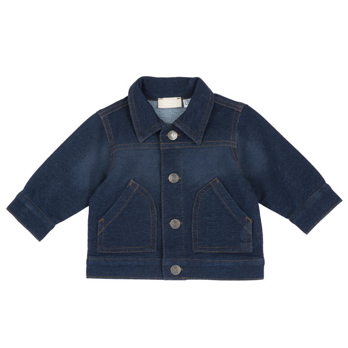 Chaqueta polar efecto denim