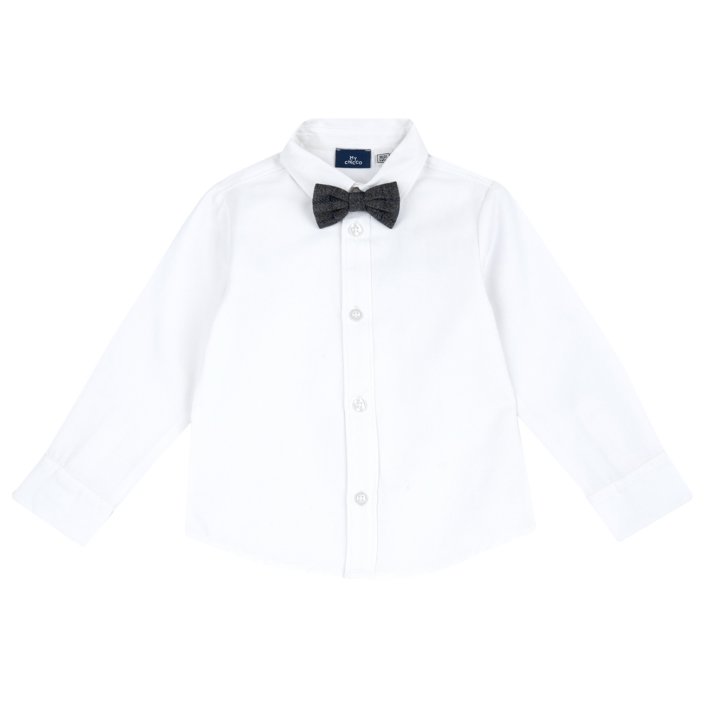 Camicia manica lunga con papillon