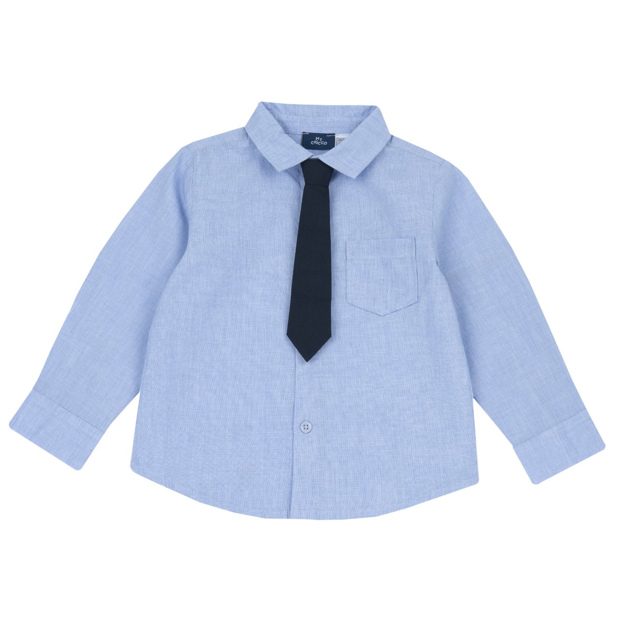 Camicia manica lunga con cravatta Chicco - 0