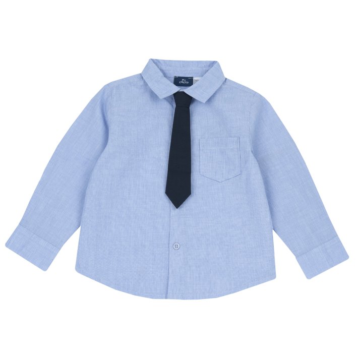 Camicia manica lunga con cravatta