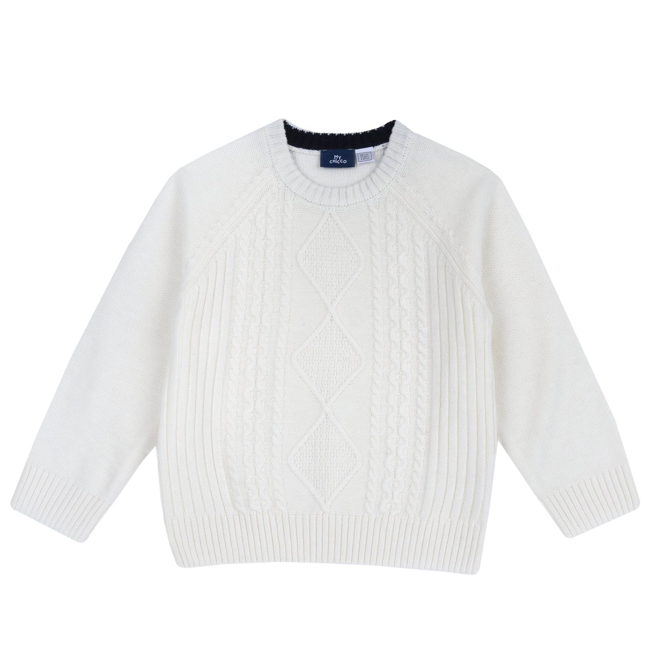 Maglione coste e trecce Chicco - 0
