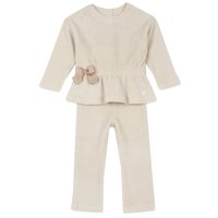 Yuvarlak Yakalı Tişört ve Tayt Takım