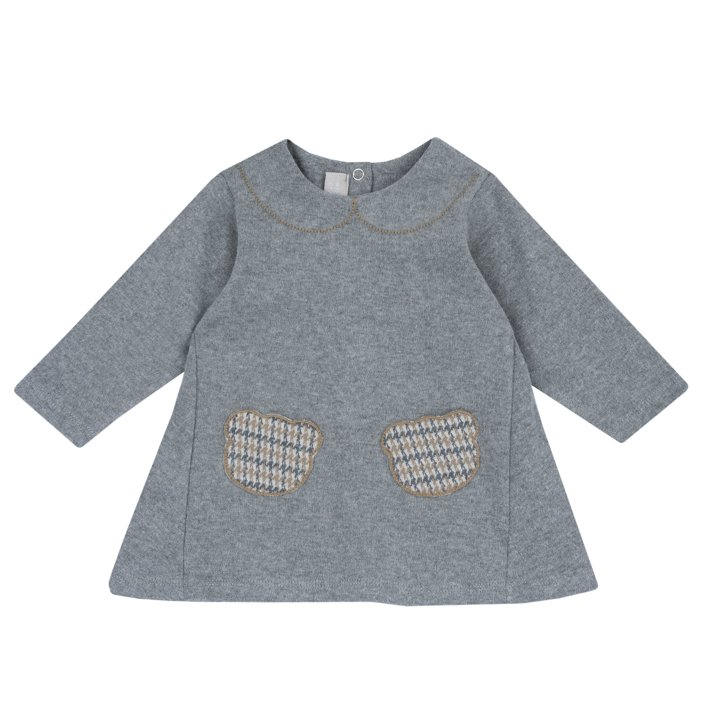 Vestito con ricamo e applicazioni