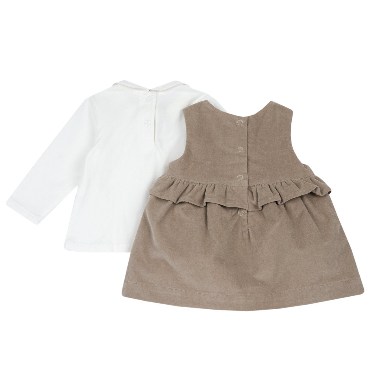 Conjunto de vestido sem mangas e camisola Chicco - 1