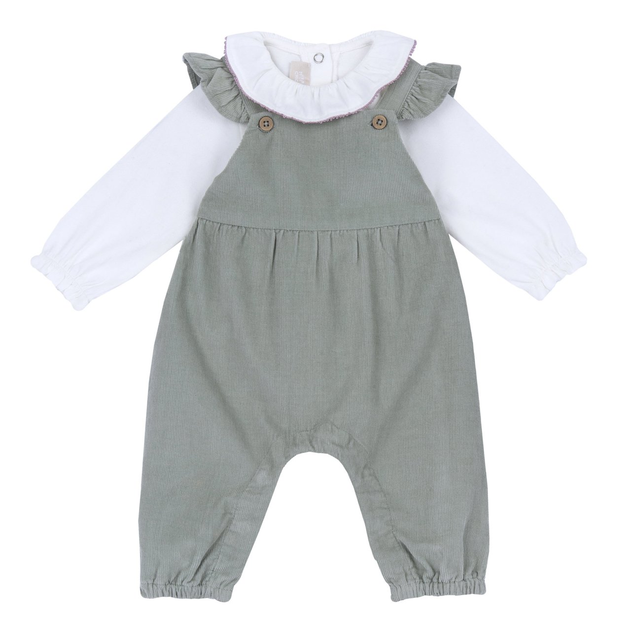 Conjunto de peto largo y body Chicco - 0
